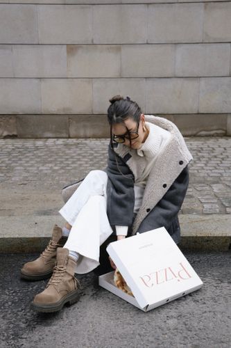 Ботинки из натуральной замши