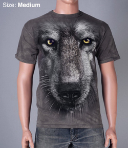 Футболка Mountain с изображением волка - Wolf Face