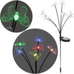 Светильник на солнечной батарее "Бабочки" 70*6см, 6шт, мультицвет