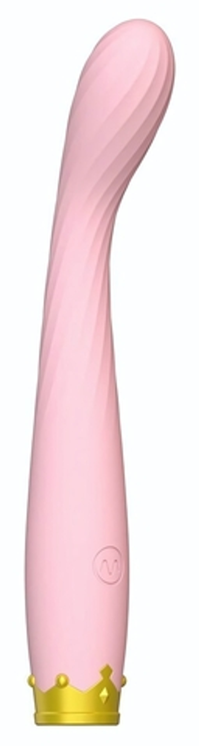 Розовый вибратор для точки G - 17,8 см. (Цвет: розовый)