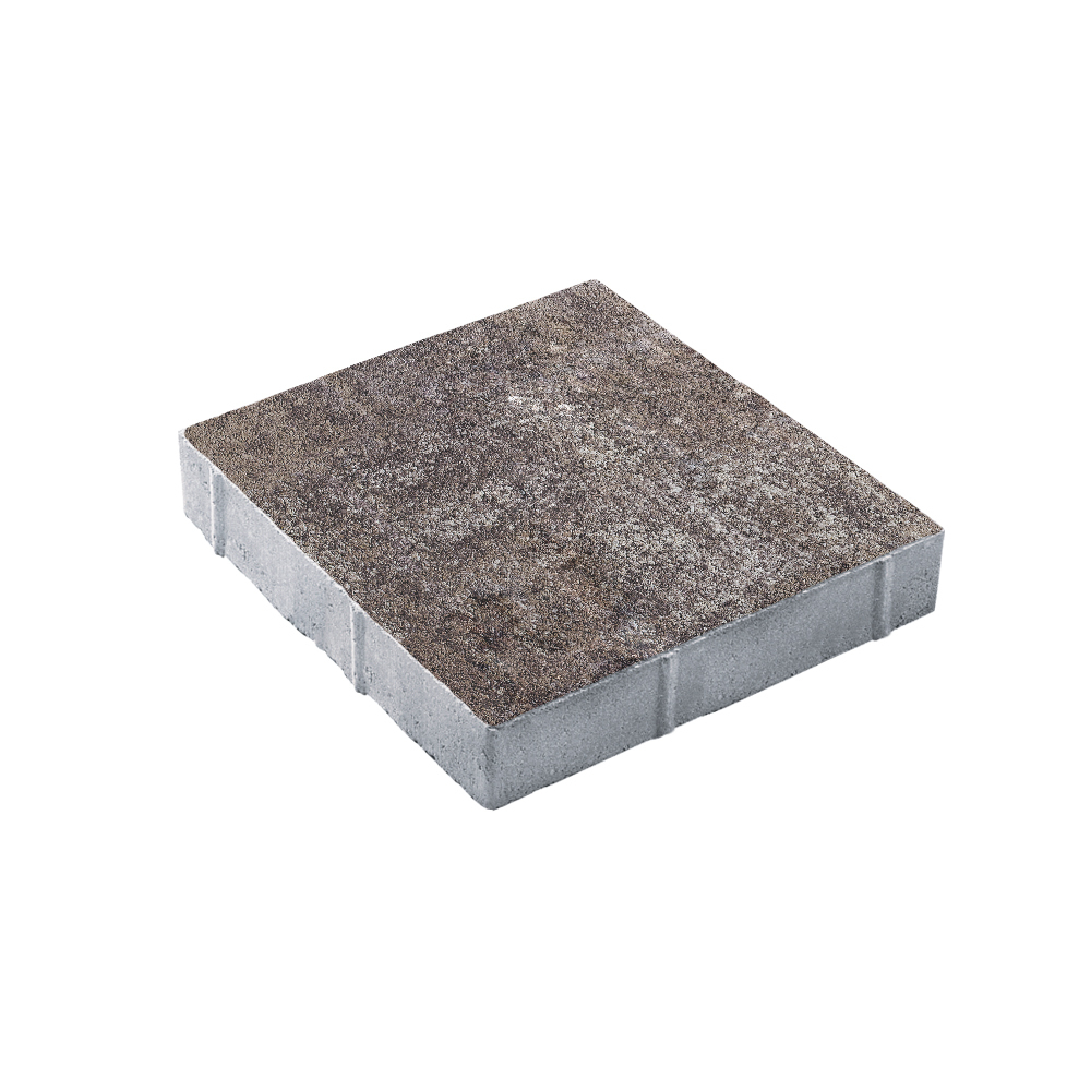 Тротуарная плитка КВАДРАТ 400х400 мм - Листопад гранит Хаски