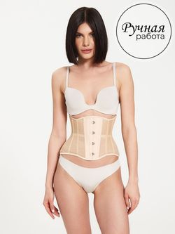 Нюдовый прозрачный корсет MINI