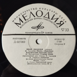 Винтажная виниловая пластинка LP Ивао Судзуки Классическая Гитара (СССР 1979)