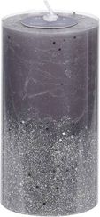 Свеча декоративная парафиновая Морозный фонтан 9*15 см., серый, Koopman (ACC682750/2)