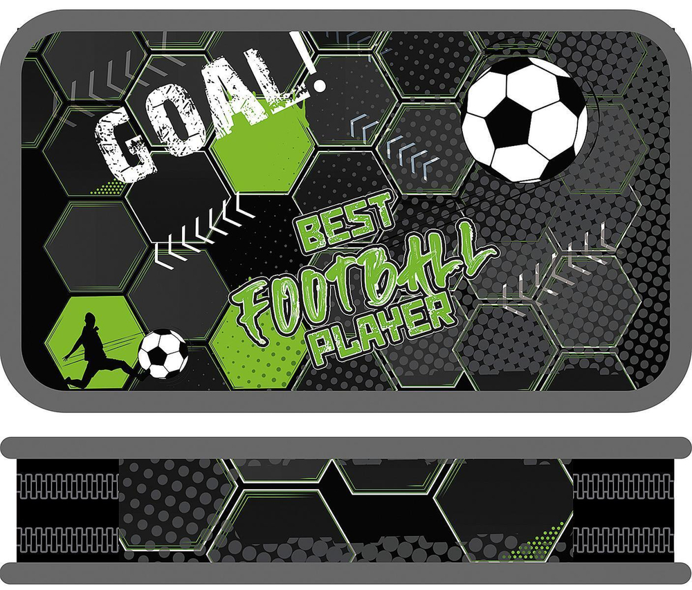 Пенал 2 секц. SOFT тканевый торец 190/105 "Планета футбола 2025"