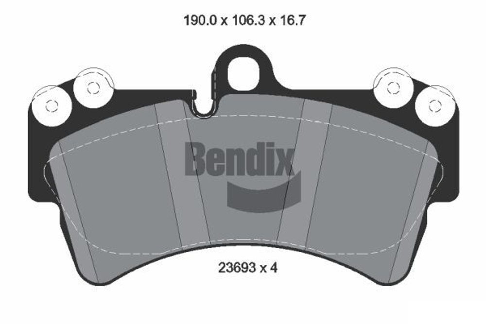BENDIX Braking - BPD1350-BEN - Brake Pad Set, disc brake