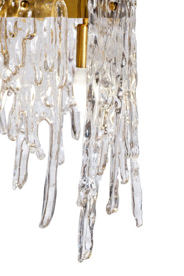 K2KG1102P-8A Люстра Tiara круглая латунь/стекло прозр. d80*h63см