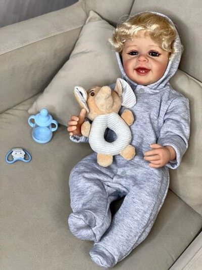 Кукла Реборн виниловая 55см в пакете (FA-012FVA)