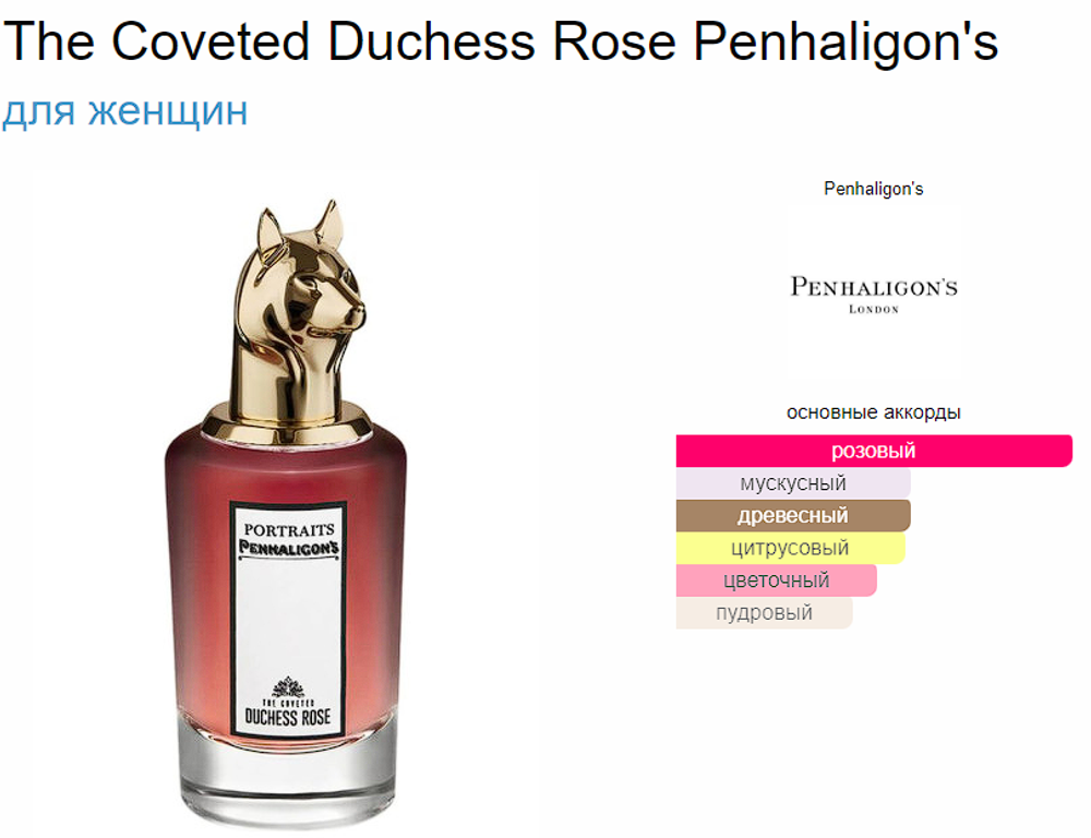 Penhaligon`s The Coveted Duchess Rose