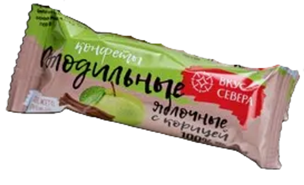 Конфета яблочная с корицей глазированная 26 г