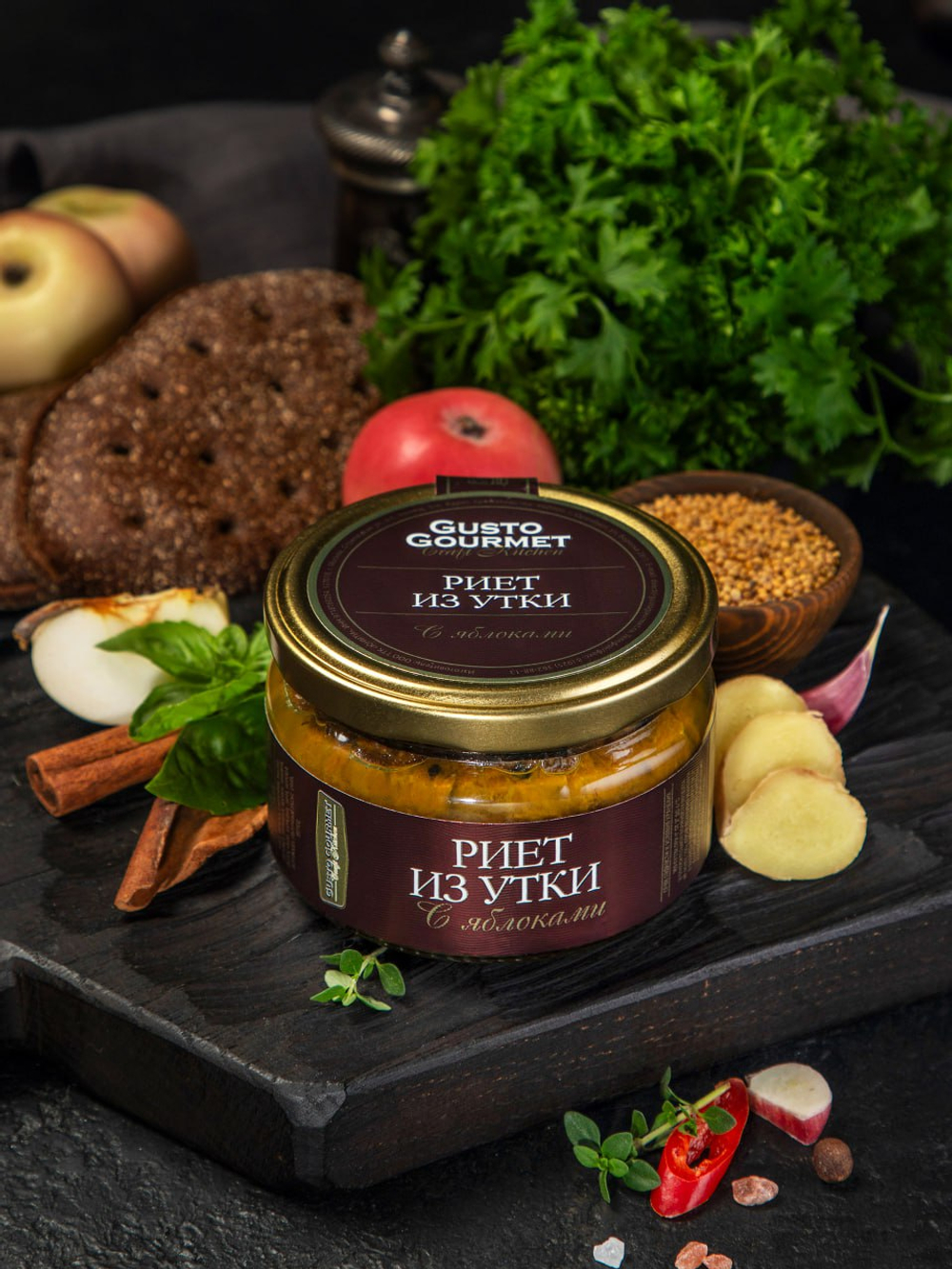 Риет из утки с яблоками 180 г