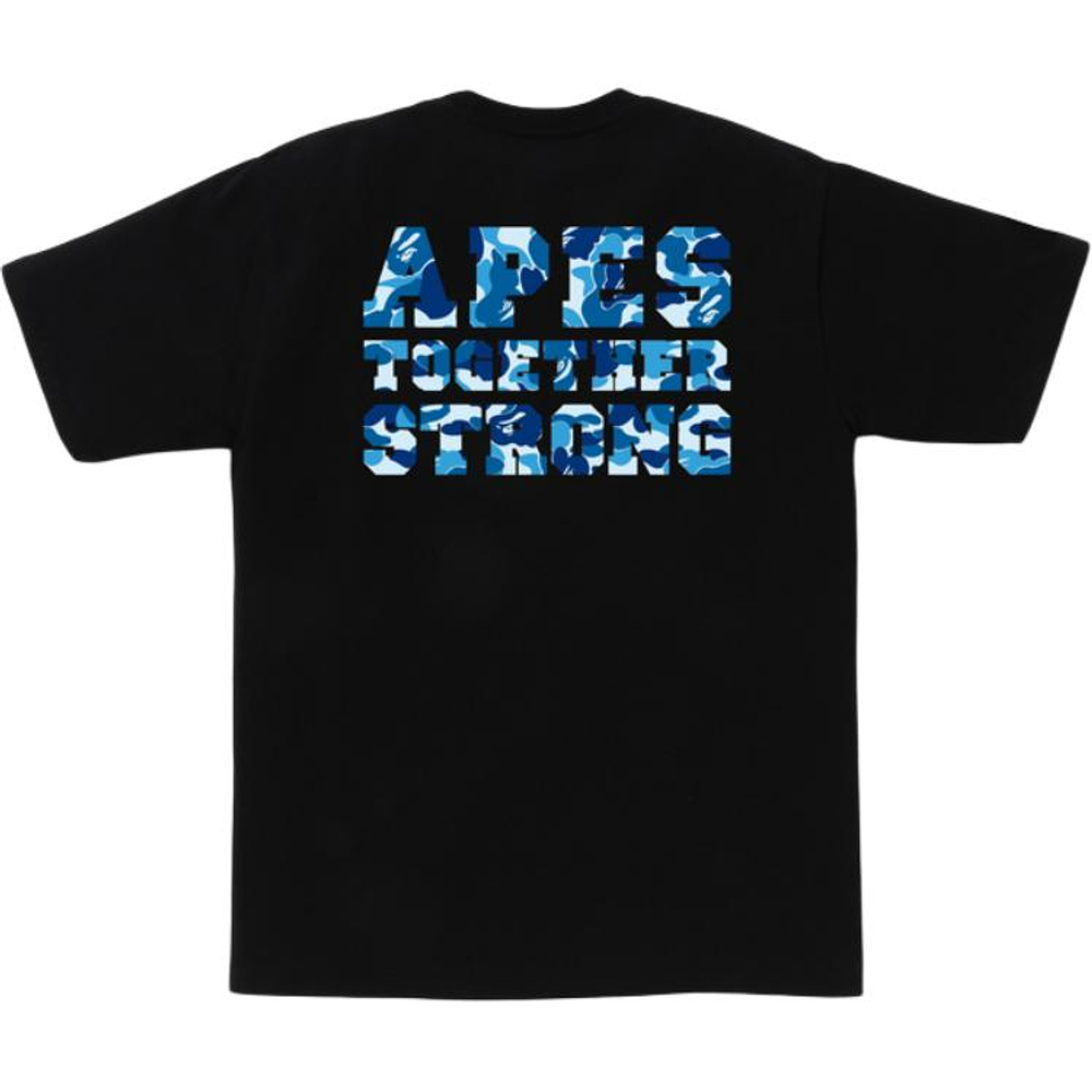 A Bathing Ape Abc Camo College Ats Tee черный синий