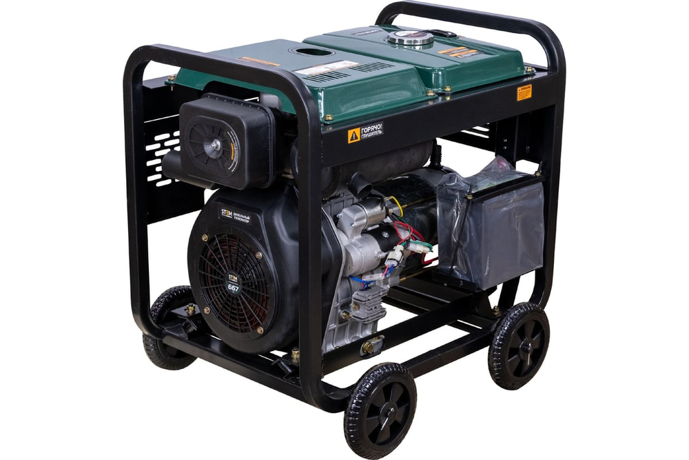 Дизельный генератор STEM Techno S8500DE 8,5 кВт, электростартер, дисплей, подогрев, АВР ГЕН030