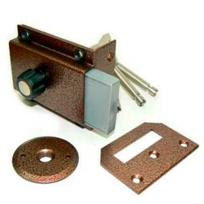 Замок Петербург накладной Делга Титан 2 с угловой планкой