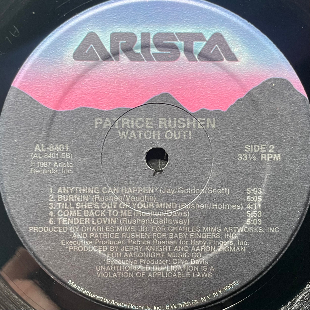 Patrice Rushen ‎– Watch Out! (США 1987г.)