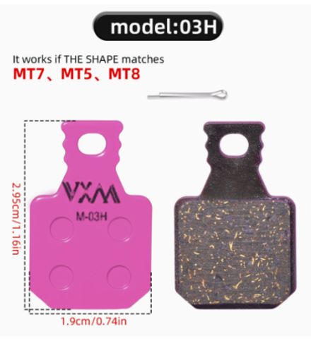 Тормозные колодки из высокоуглеродистого керамического волокна VXM M-03H