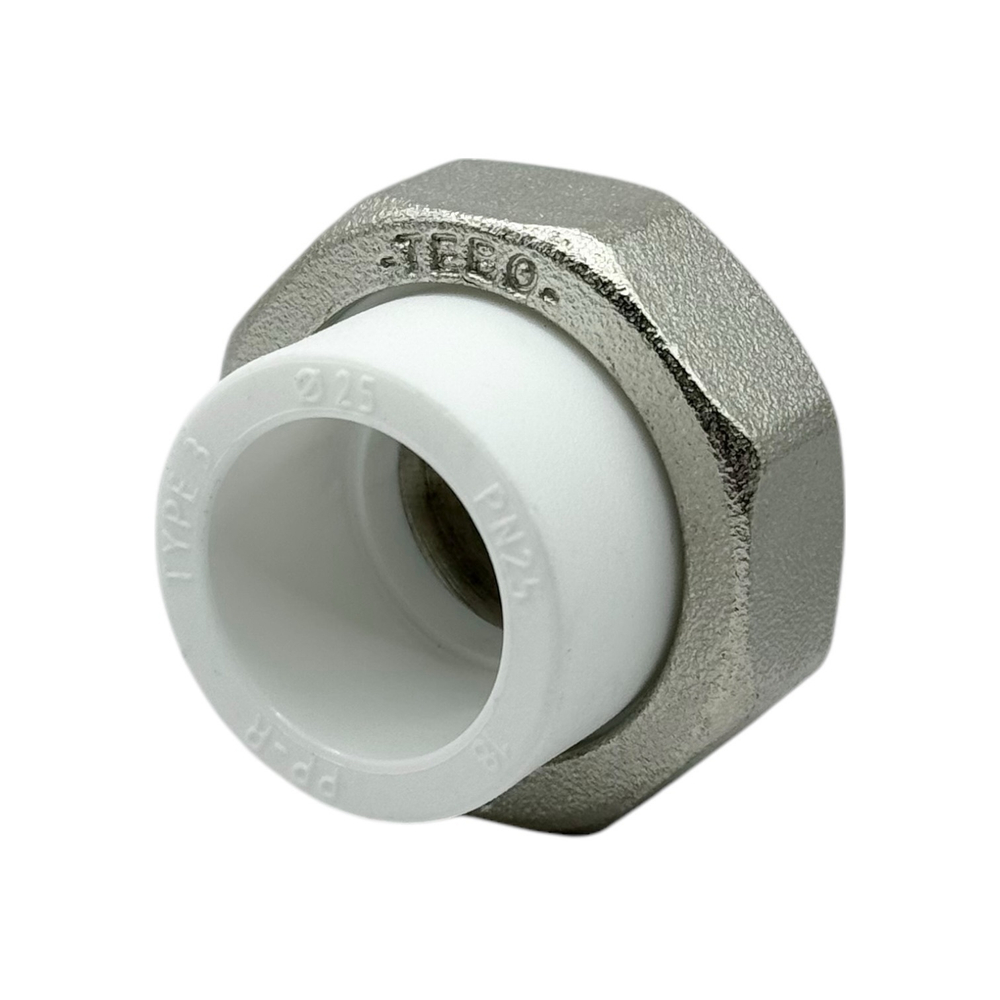 Муфта комбинированная разъемная (Американка) TEBO 25x1/2" внутренняя резьба под O-Ring кольцо