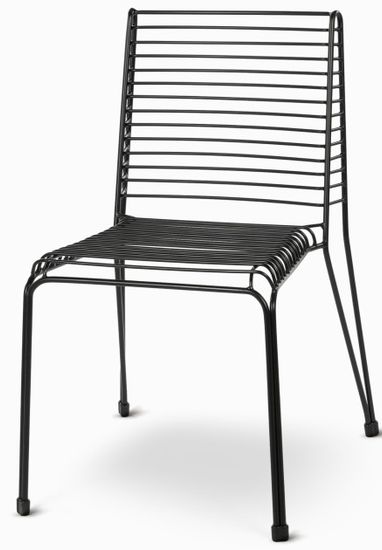 Стул Lugne черный металлический 