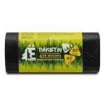Мешки для мусора ПНД 30л (48*57,5*5,6мкм)Ромашка (30шт/рул) черные