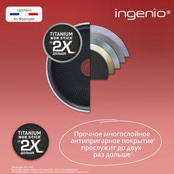 Набор посуды Tefal Ingenio Emotion из 5 предметов 16/20/22/28 см L897S574