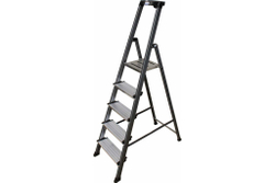 Анодированная стремянка SECURO 5 ступ. (126436)