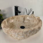 Каменная раковина из оникса Erozy Yellow EO-04720 (52*42*15) 0159 из натурального камня