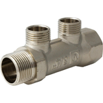Коллектор 2 выхода 3/4х1/2 наружная резьба Valtec