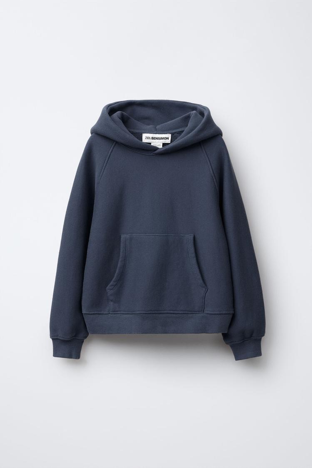 ZARA Х BENSIMON ® ТОЛСТОВКА С КАПЮШОНОМ, СИНИЙ