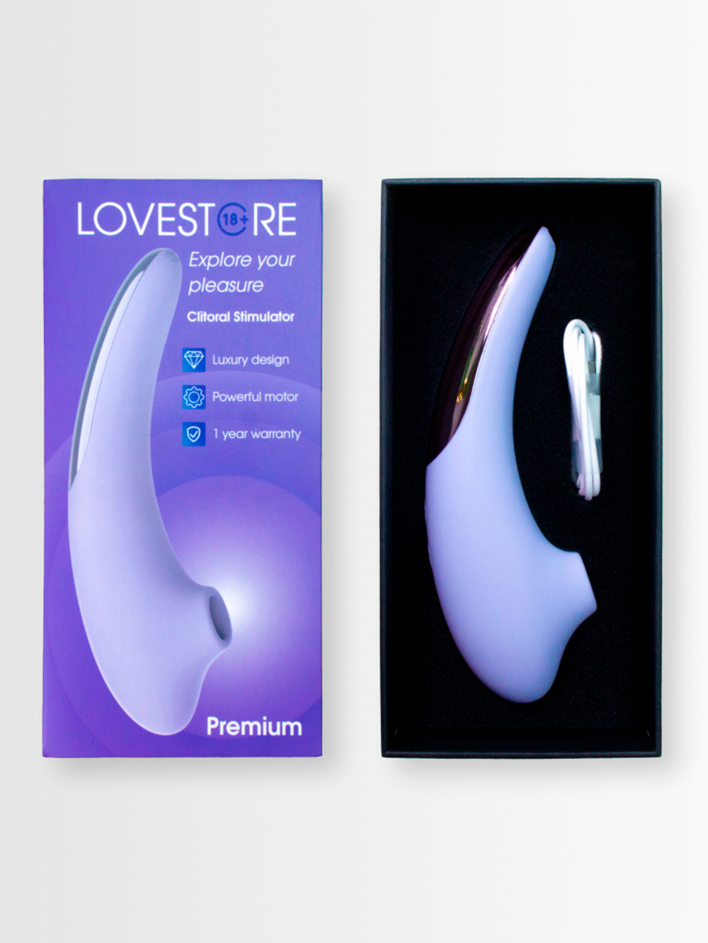 LoveStore Premium - Вакуумный стимулятор клитора