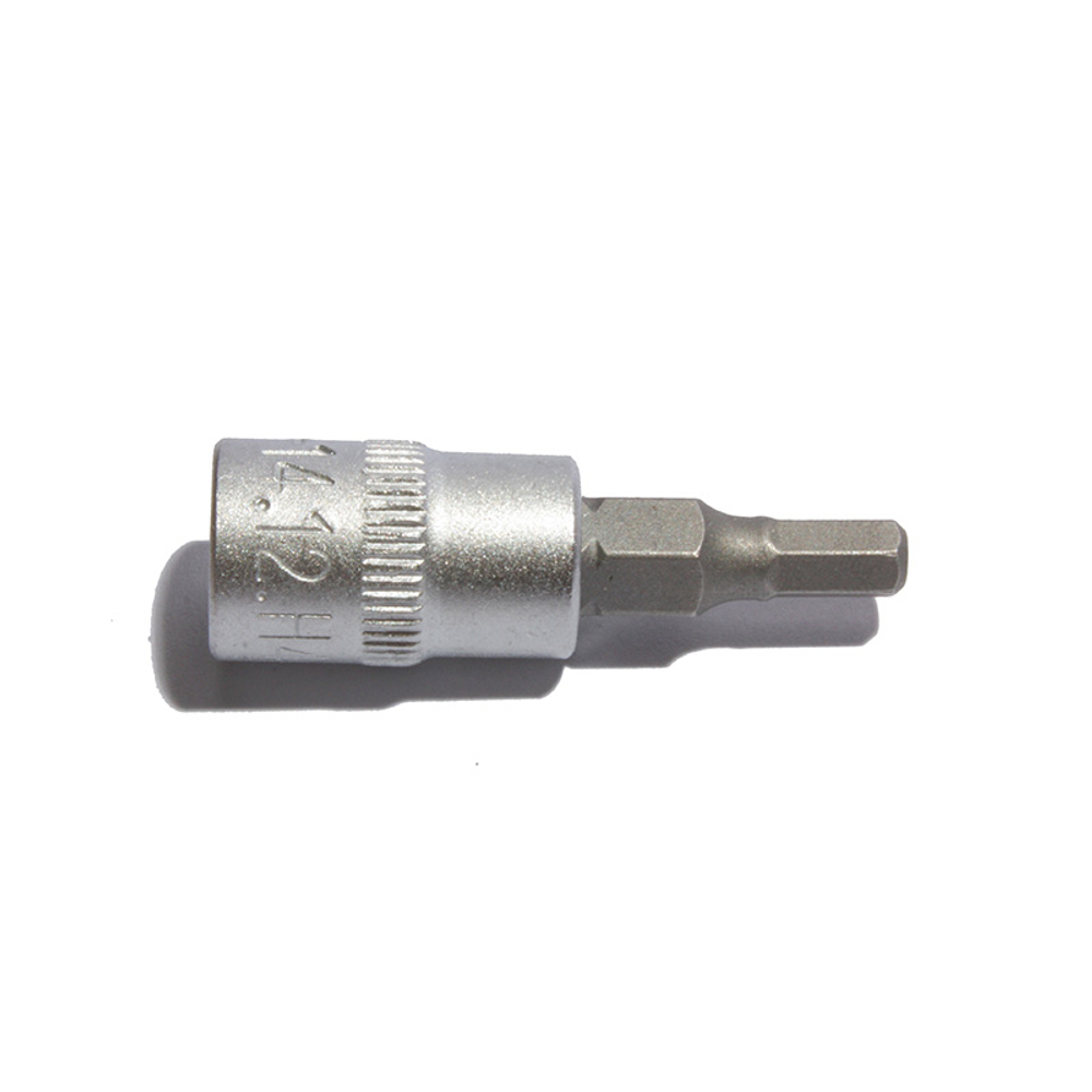 Торцевая головка короткая с битой 1/4" H4, СТАНКОИМПОРТ, CS-14.12.H4