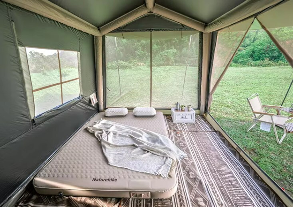 Палатка Naturehike Gen Air 7.0 Car 5-местная, надувной каркас, бежевая