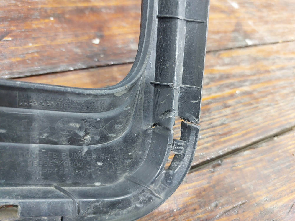 Накладка фары / ДХО правой Kia Soul 3 (SK3) 19-нв Б/У Оригинал 86596K0000