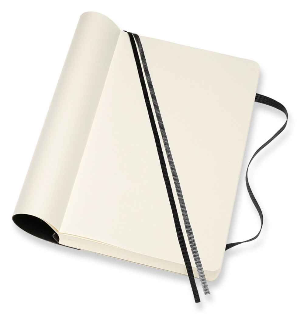 Блокнот Moleskine Classic Soft Expended (QP618EXP) 13х21см 400стр. без линовки, мягкая обложка, черный
