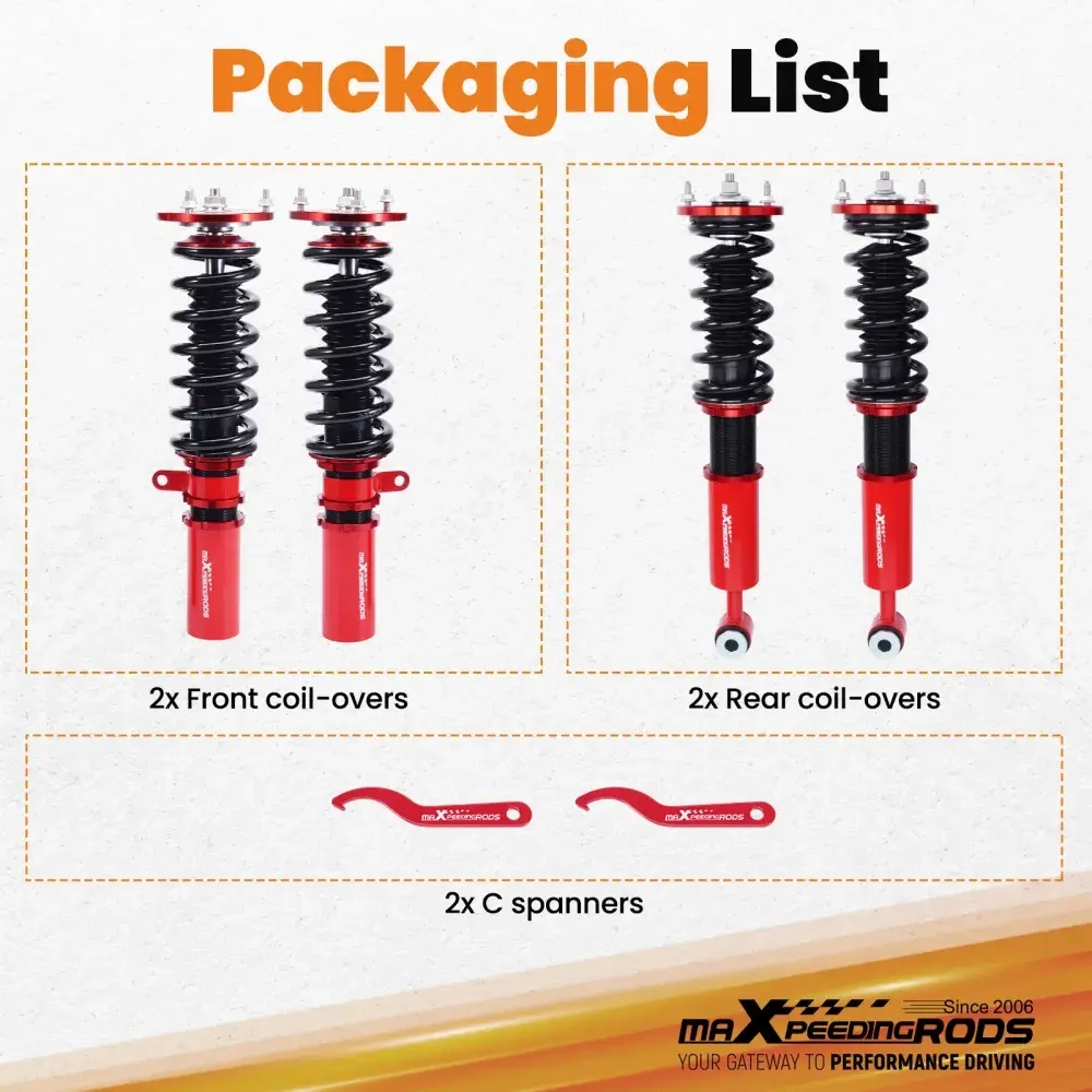 Coilovers Lowering Kit подходит для автомобиля BMW 5 Series E60 2004-2010 RWD 525i 528i 530i 535i