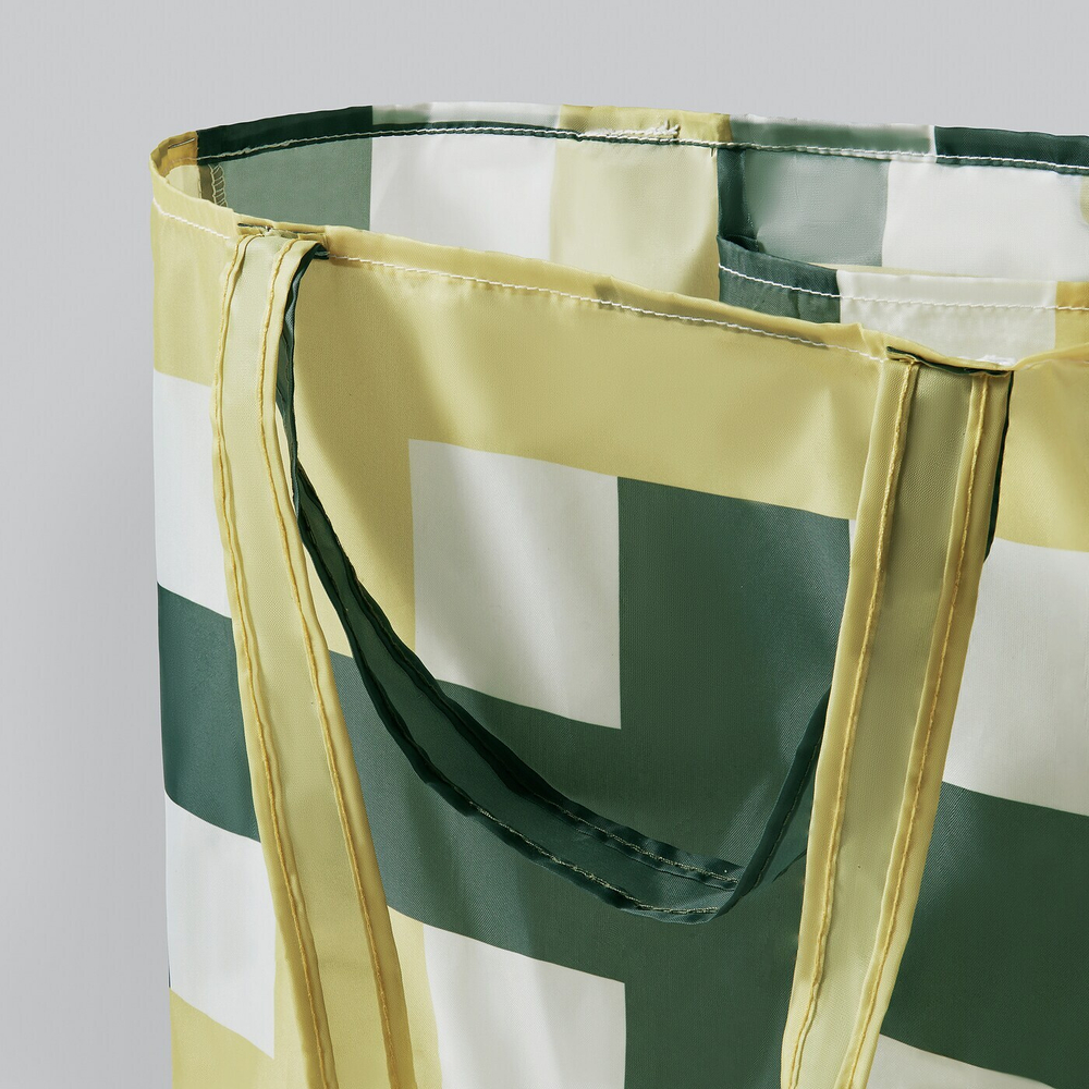 IKEA SKYNKE  (ИКЕА СКЙНКЕ)  -  Сумка для покупок, белый/мультиколор, 45x36 см