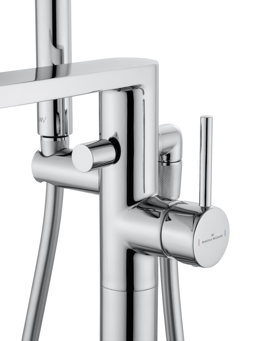 Смеситель для ванны напольного монтажа WONZON & WOGHAND STICK, Хром (WW-88649901-CR)