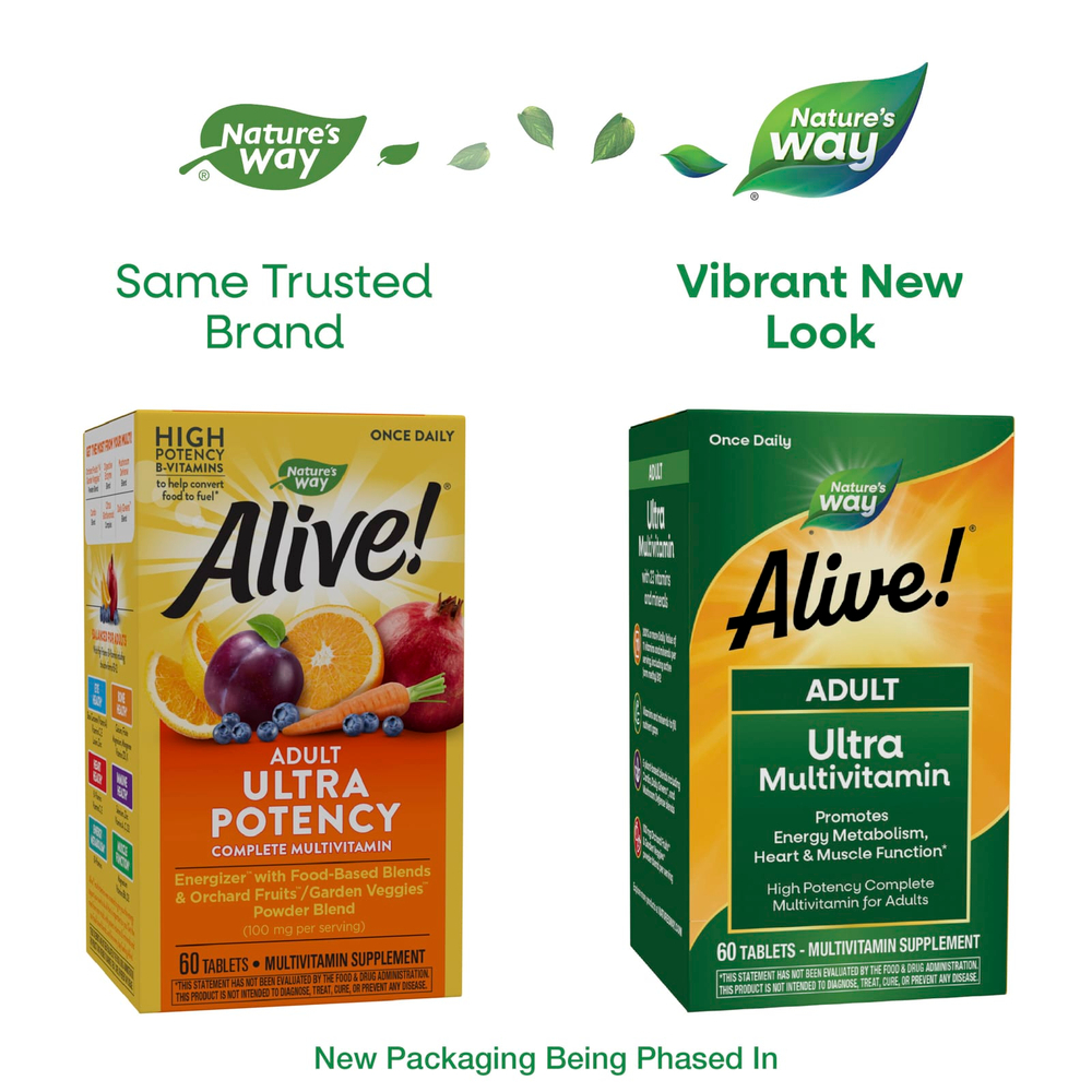Nature's Way, Alive!®, ультрамультивитамины для взрослых, 60 таблеток