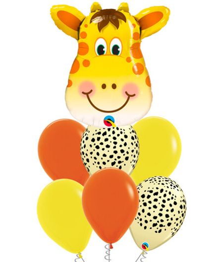 Фонтан из шаров "Маленький жираф"