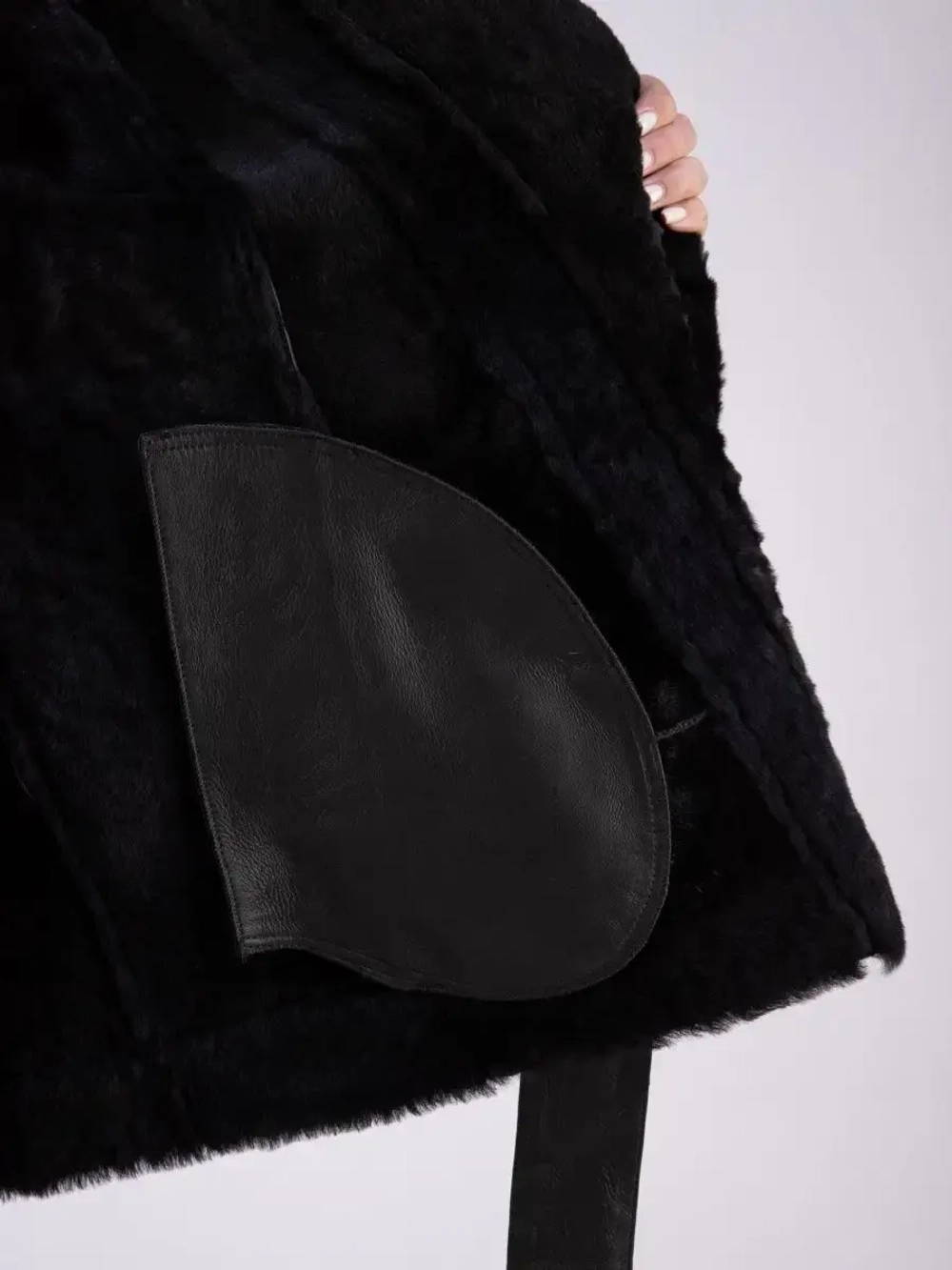 Дубленка женская натуральная авиатор зимняя оверсайз Турция