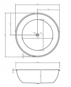 Акриловая ванна ABBER AB9279MB