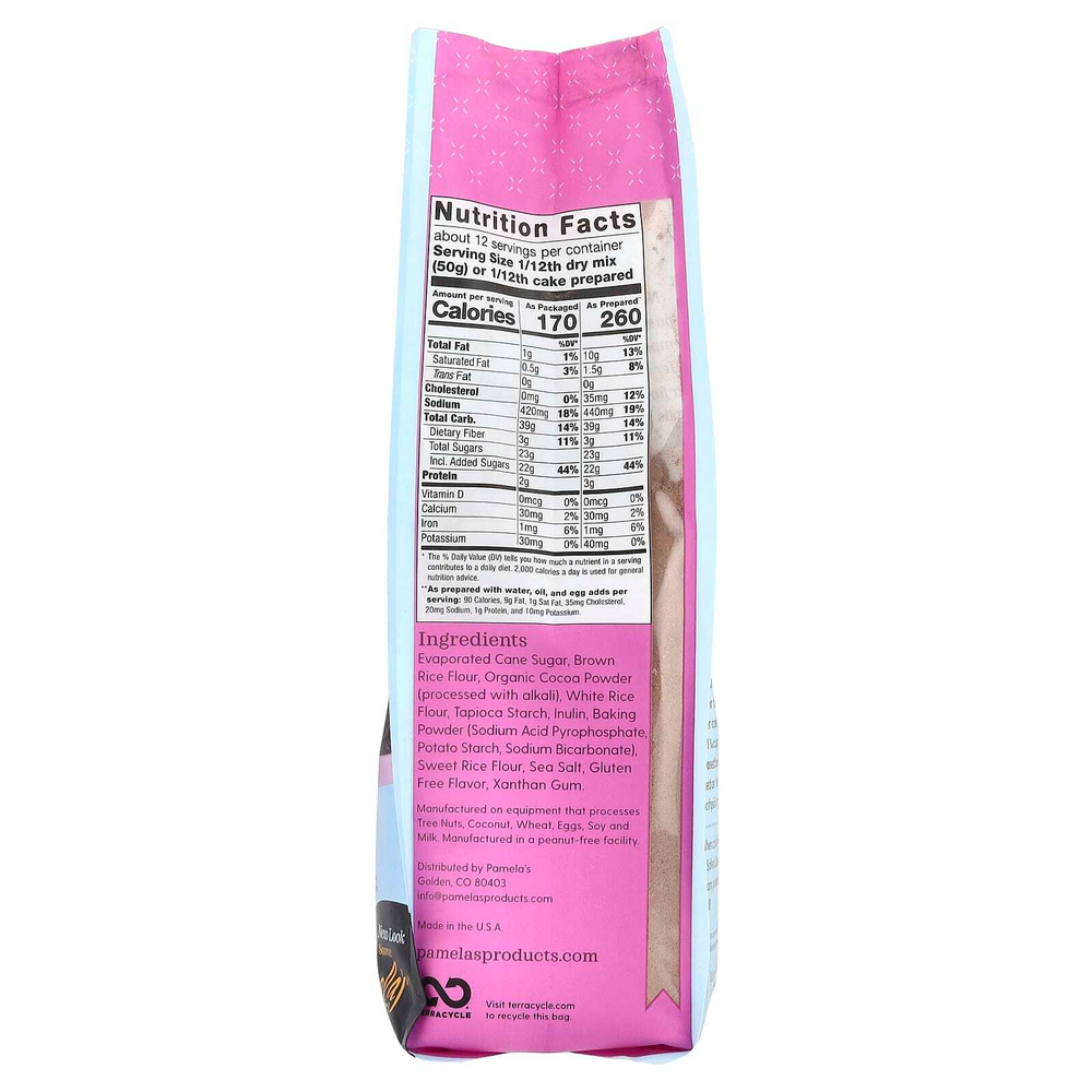 Pamela's Products, смесь для шоколадного торта, 595 г (21 унция)