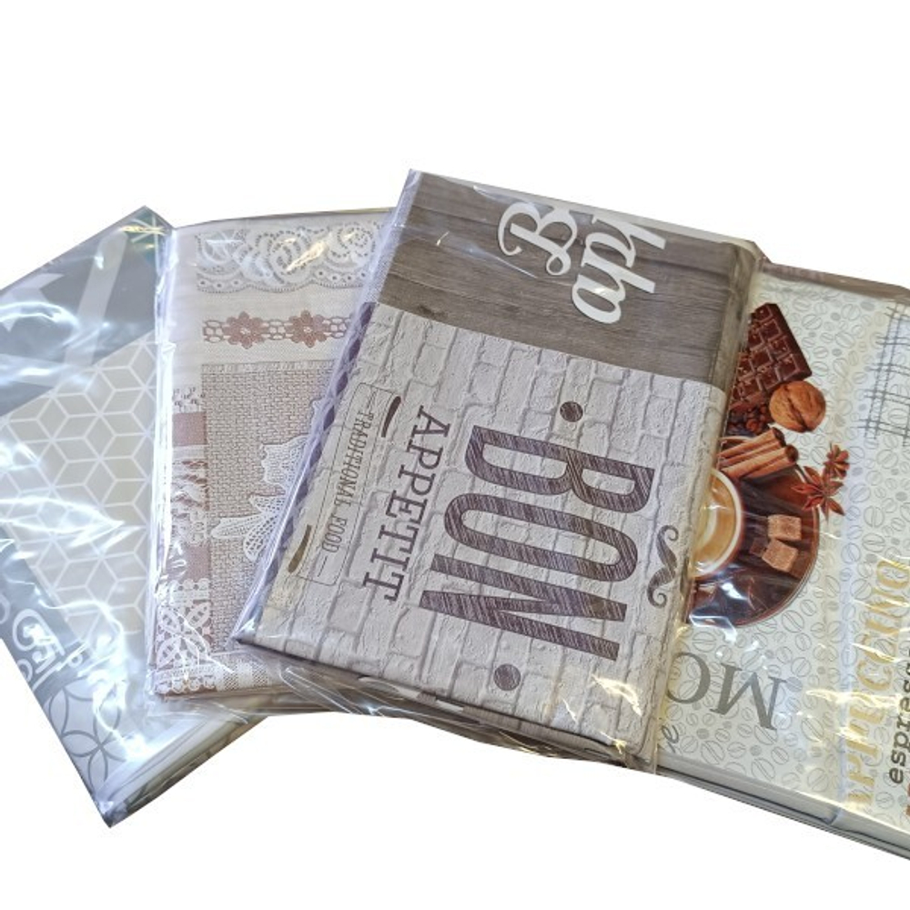 Скатерть КАРМЕН с бейкой 135*220 тканев.основа с ПВХ покрытием Микс расцветок