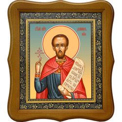 Даниил Никопольский (Армянский) мученик. Икона на холсте.