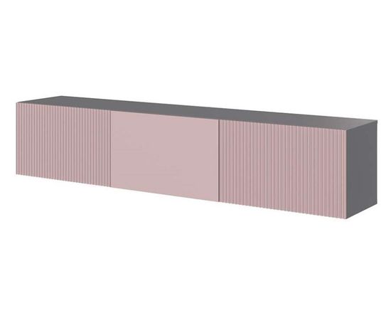 Тумба-ТВ СИРИНИЯ графит серый / пудра