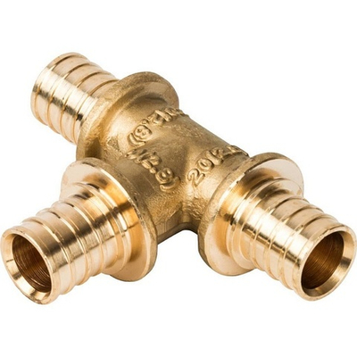 STOUT Тройник равнопроходный 20x20x20 аксиальный для труб из сшитого полиэтилена