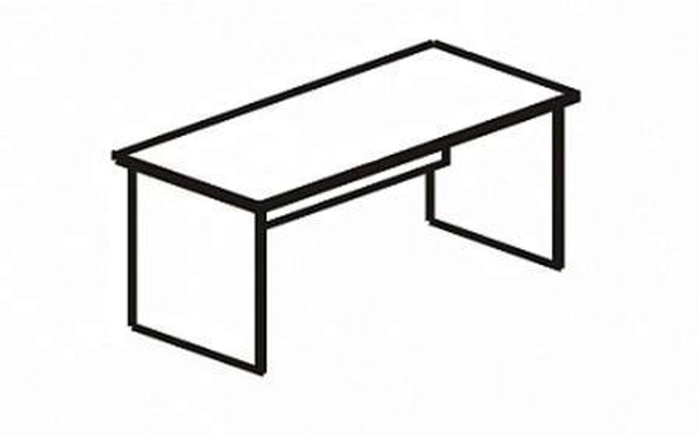 Стол рабочий 1500 Альфа 61.(62).10
