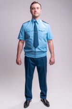 Рубашка МЧС мужская голубая, короткий рукав