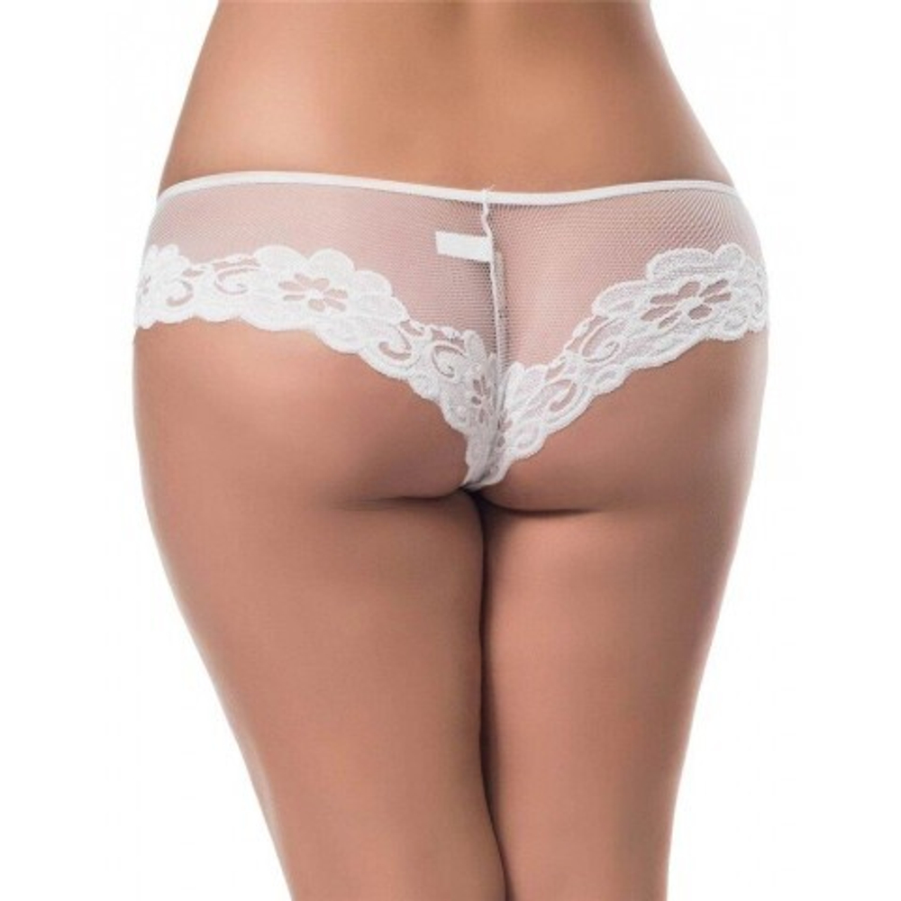 Трусики White Floral, белый, M-L