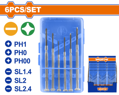 Набор прецизионных отверток 6 шт (24/192) WADFOW WSS2B26