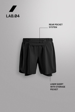 ZARA ШОРТЫ ДЛЯ БЕГА 2 В 1, ЧЕРНЫЙ